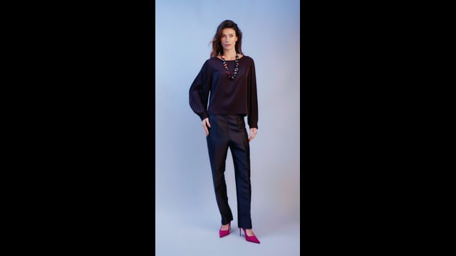 Blusa Crepe Preto Ayla