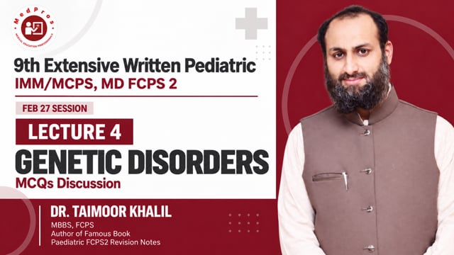 Genetics - MCQS || Lecture-4 || Dr Taimoor Khalil