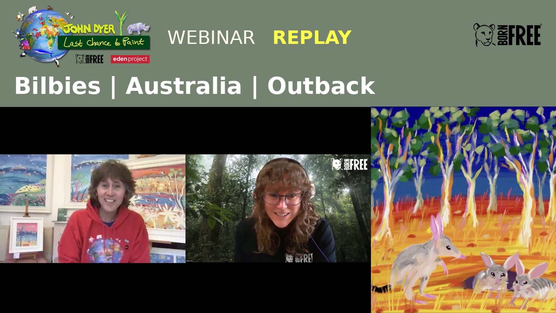 Learn to Paint Australian Bilbies with John Dyer & Born Free | Kids Art