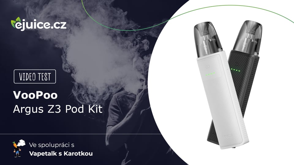 VooPoo Argus Z3 Pod Kit - video test (CZ)