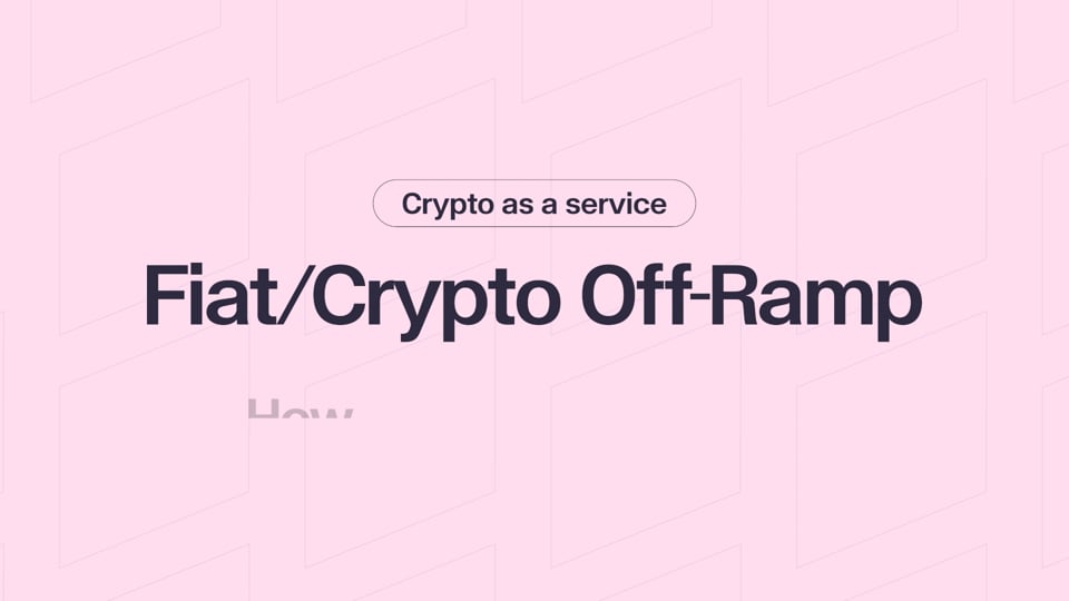 Explainer · Off ramp