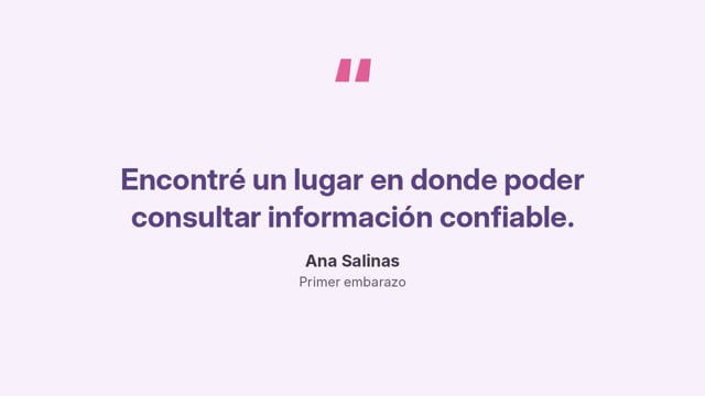 Testimonio en video de Ana Salinas, paciente de la nutrióloga Ana María Vilas
