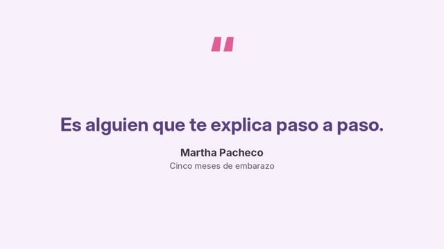 Testimonio en video de Martha Pacheco, paciente de la nutrióloga Ana María Vilas