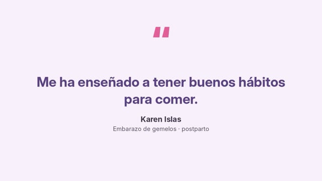 Testimonio en video de Karen Islas, paciente de la nutrióloga Ana María Vilas