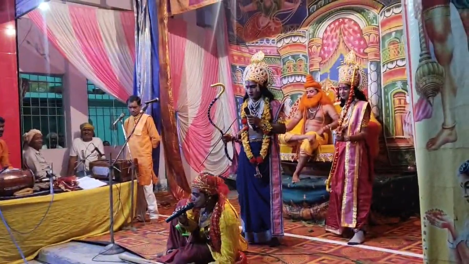 हरचण्डी गांव में संगीतमय श्रीरामलीला महोत्सव की दूसरी रात उमड़ी श्रद्धालुओं की भीड़