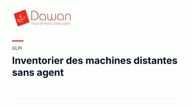 inventorier des machines distantes sans agent