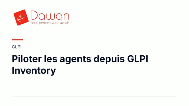piloter les agents depuis glpi inventory