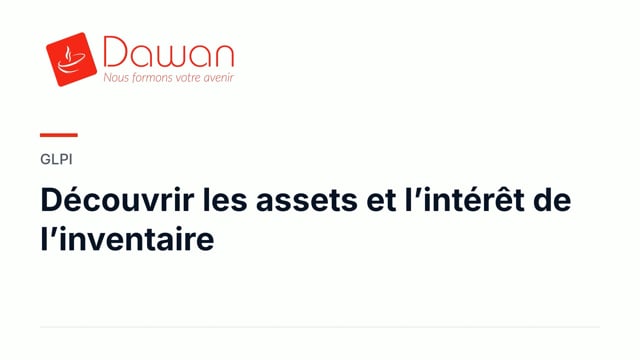 découvrir les assets et l’intérêt de l’inventaire