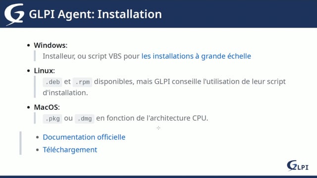 installer l’agent glpi