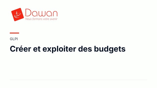 créer et exploiter des budgets