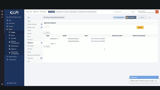 découvrir le plugin cycle de vie des matériels
