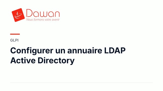 configurer un annuaire ldap active directory