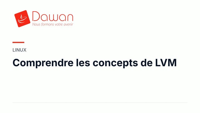comprendre les concepts de lvm
