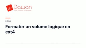 formater un volume logique en ext4