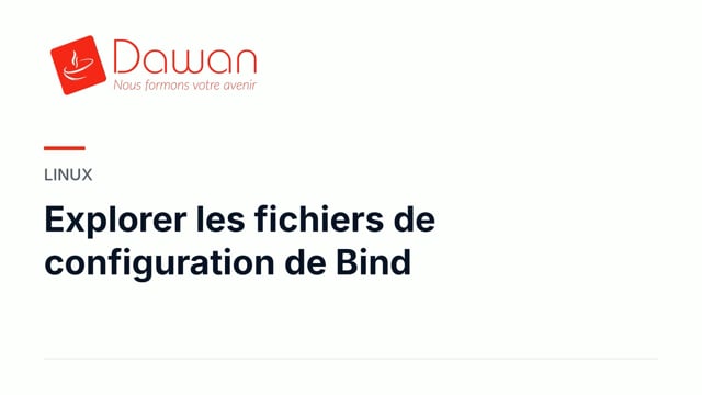explorer les fichiers de configuration de bind