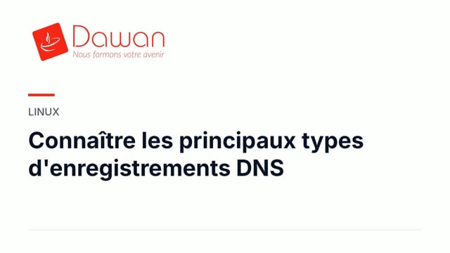 connaître les principaux types d'enregistrements dns