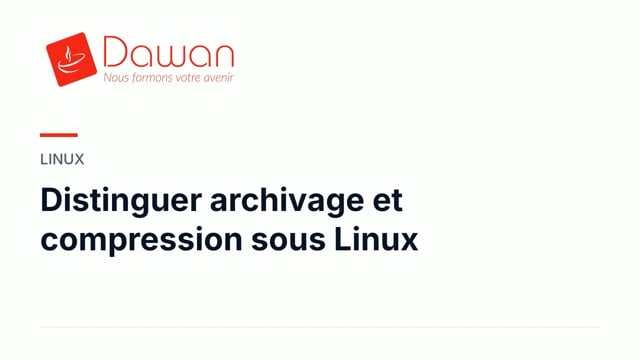 distinguer archivage et compression sous linux