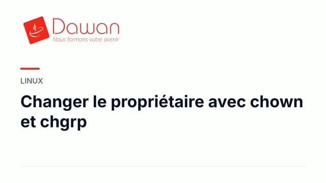 changer le propriétaire avec chown et chgrp