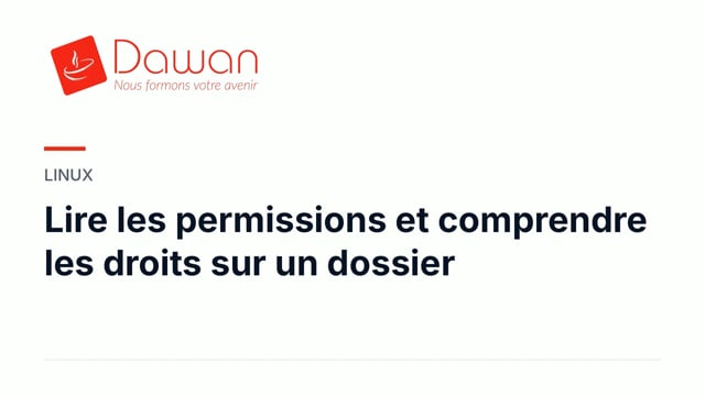 lire les permissions et comprendre les droits sur un dossier