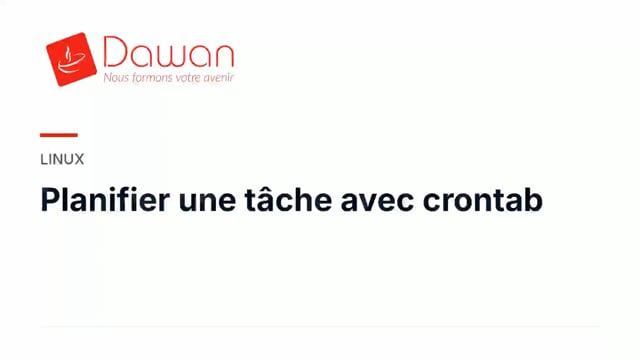 planifier une tâche avec crontab