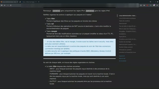 lister les règles et les politiques par défaut avec iptables