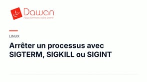 arrêter un processus avec sigterm, sigkill ou sigint