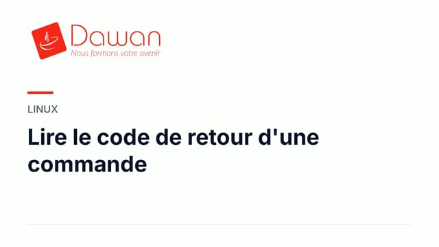 lire le code de retour d'une commande