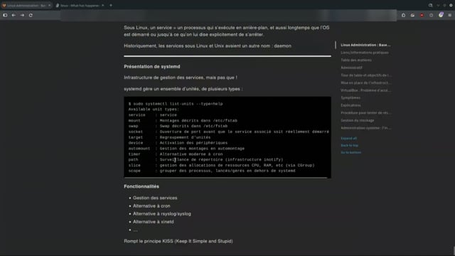 découvrir les unités systemd, cibles et sockets