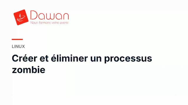 créer et éliminer un processus zombie