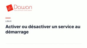activer ou désactiver un service au démarrage