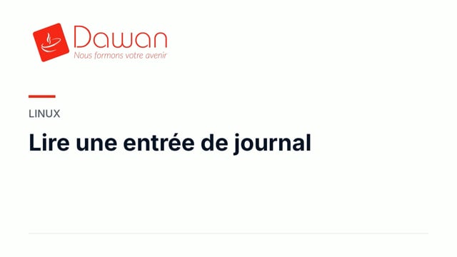 lire une entrée de journal