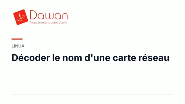 décoder le nom d'une carte réseau