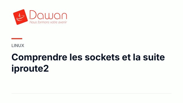 comprendre les sockets et la suite iproute2