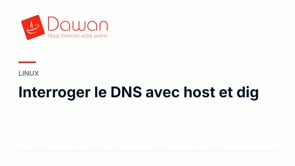 interroger le dns avec host et dig