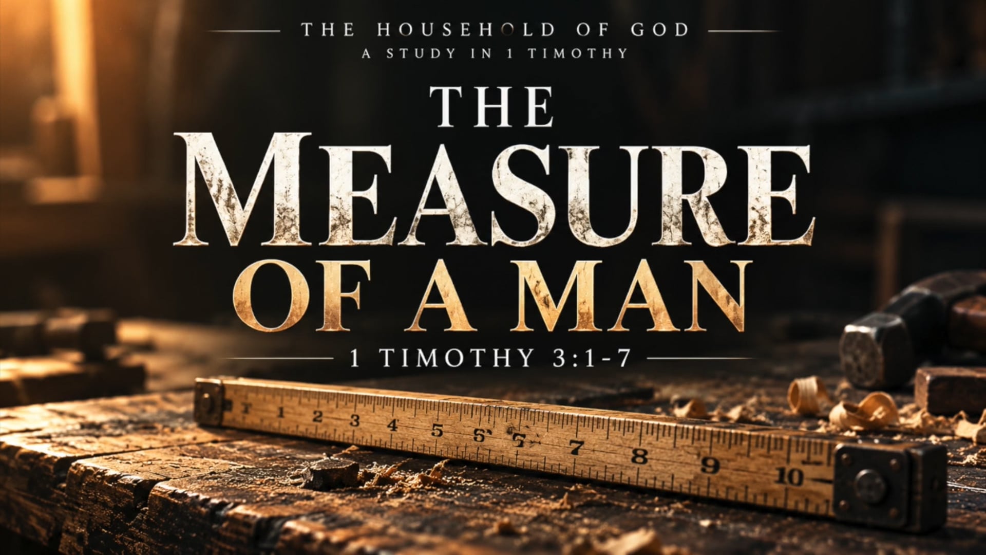 1 Timothy 3:1-7 (The Measure of a Man)