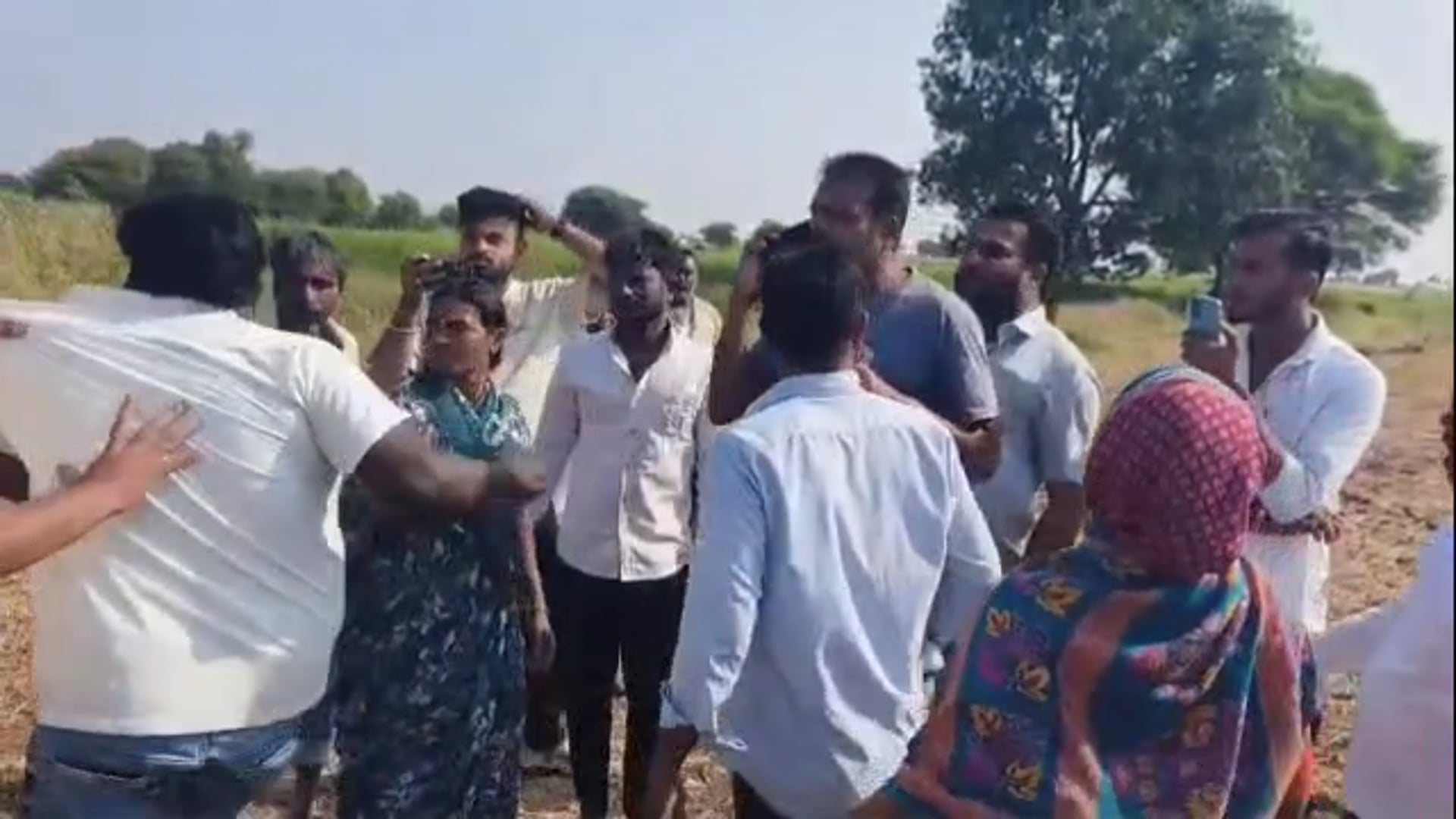 हैबतपूर येथे शेतीच्या वादावरून दोन गटात हाणामारी