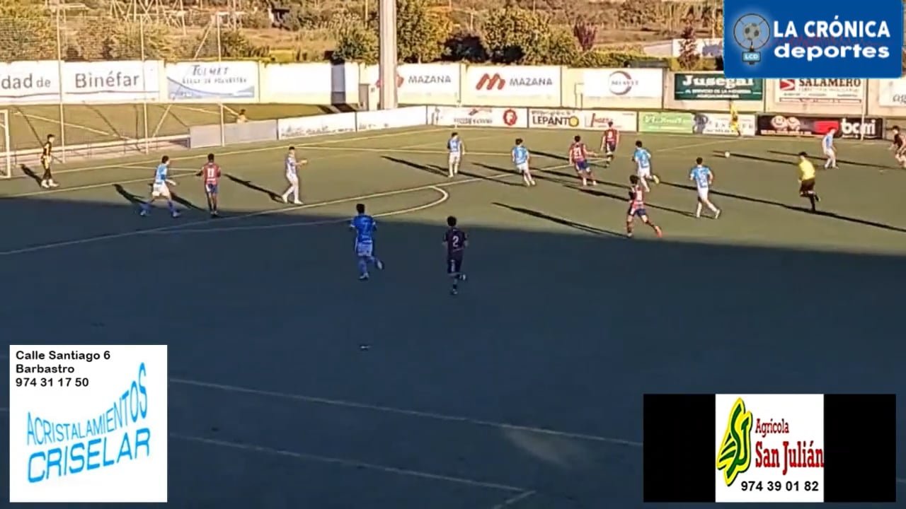 (RESUMEN Y GOLES) CD Binéfar 1-1 SD Huesca B / Jor. 8 / 3ª RFEF