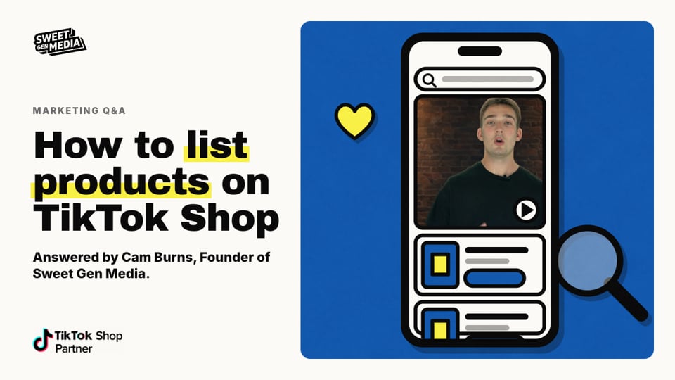 How do I list products on TikTok Shop? Video answer by Cam Burns