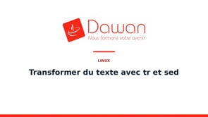transformer du texte avec tr et sed