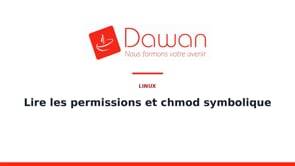 lire les permissions et chmod symbolique