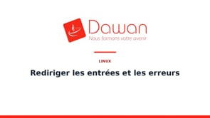 rediriger les entrées et les erreurs