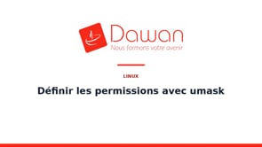 définir les permissions avec umask