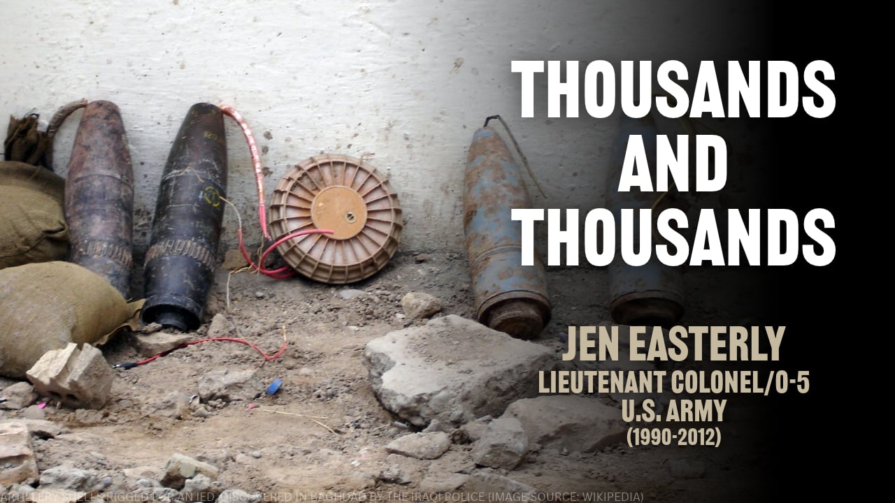 Jen Easterly - Thousands and Thousands