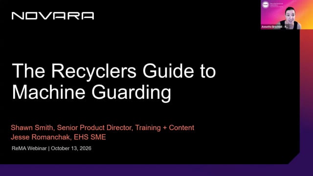 The Recycler’s Guide to Machine Guarding