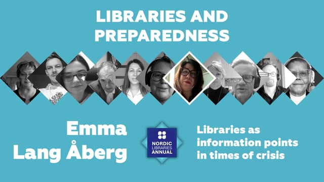 Emma Lang Åberg: Libraries as Information Points in Times of Crises