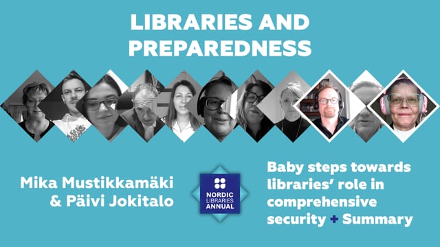 Mika Mustikkamäki and Päivi Jokitalo: Closing Words – Nordic Libraries Annual 2026