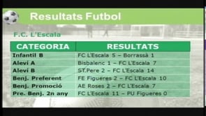 F.C L'Escala cap de setmana del 19 de novembre