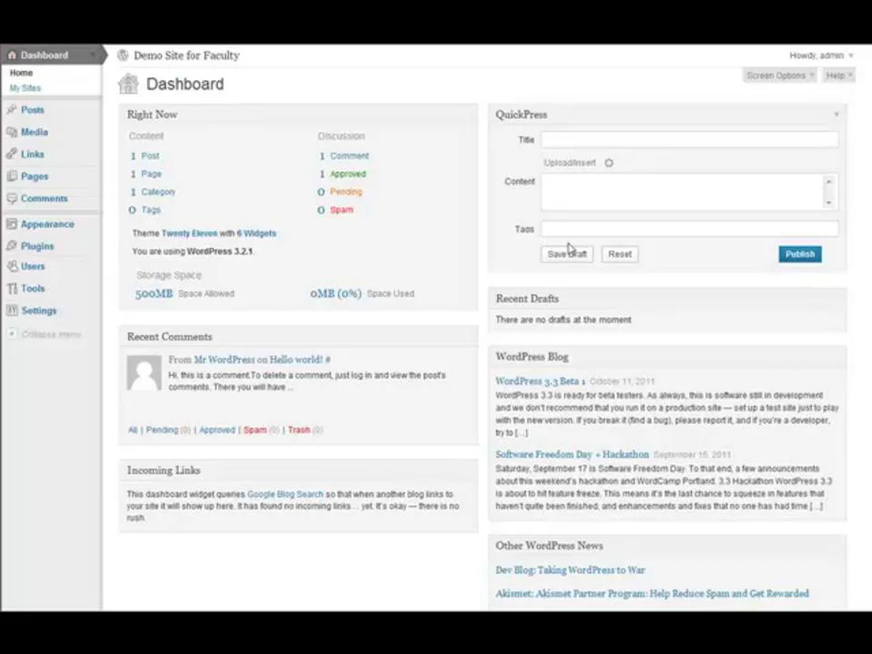 uploading files to your WordPress blog on Vimeo