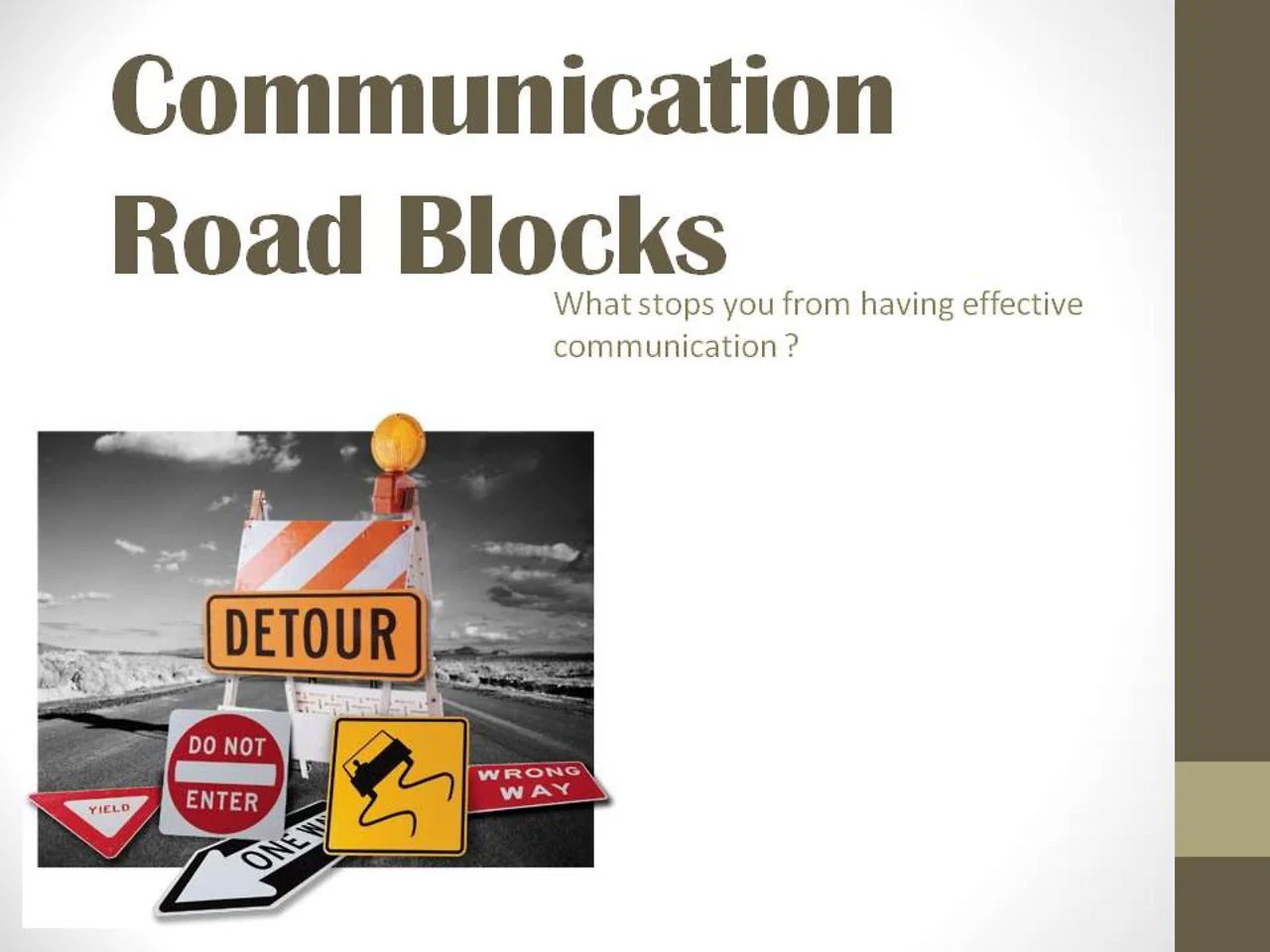 Roadblocks to Communication on Vimeo