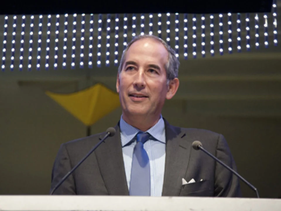 Thomson Reuters CEO Tom Glocer speaks at TrustLaw Awards in London Dec